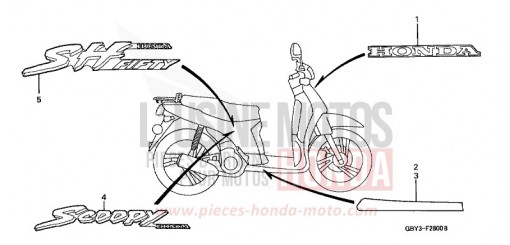MARKE/STREIFEN (1) SH50W de 1998